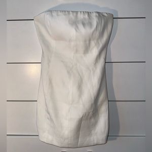 Meshki- Crepe Mini Dress - White